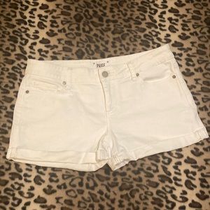 2 for $40 PAIGE Shorts Women’s Size 28 Paige Cuffed Hem Shorts White Jean Shorts